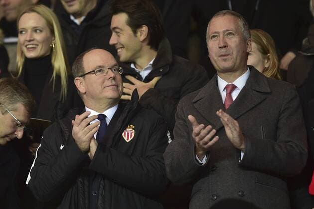 Fürst Albert II. von Monaco besucht Fußballspiel von Monaco in Paris SAS Prince ALbert II de Monaco Vadim Vasyliev - vice president (Monaco) CELEBRITES : PSG vs Monaco - L1 - 29 01 2017 JBAutissier 
