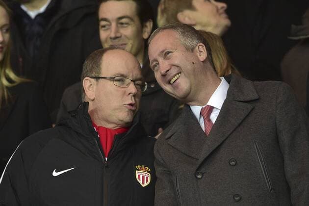 Fürst Albert II. von Monaco besucht Fußballspiel von Monaco in Paris SAS Prince ALbert II de Monaco Vadim Vasyliev - vice president (Monaco) CELEBRITES : PSG vs Monaco - L1 - 29 01 2017 JBAutissier 