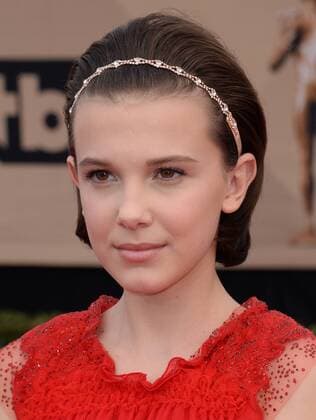 Actress Millie Bobby Brown arrives for the the 23rd annual SAG Awards held at the Shrine Auditorium in Los Angeles on January 29, 2017. The Screen Actors Guild Awards will be broadcast live on TNT and TBS.  LAP20170129040 JIMxRUYMEN