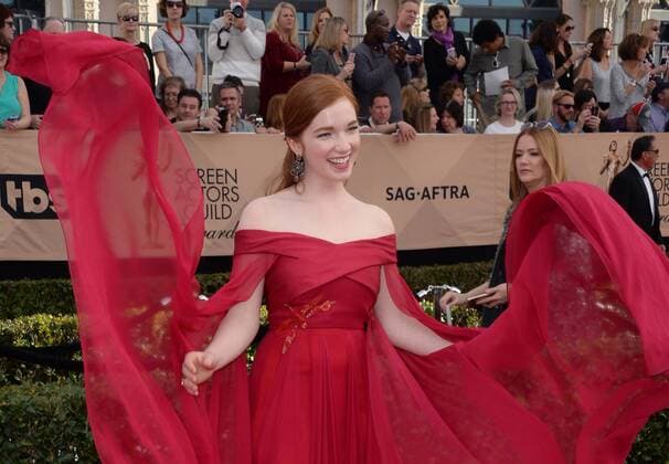 Actress Annalise Basso arrives for the the 23rd annual SAG Awards held at the Shrine Auditorium in Los Angeles on January 29, 2017. The Screen Actors Guild Awards will be broadcast live on TNT and TBS.  LAP20170129051 JIMxRUYMEN