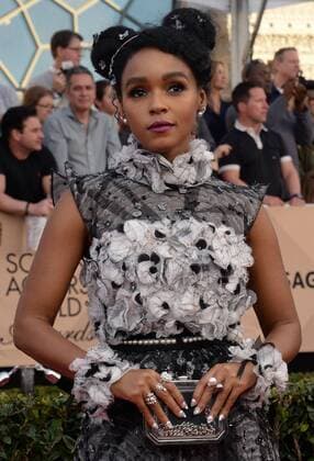 Musician Janelle Monae arrives for the the 23rd annual SAG Awards held at the Shrine Auditorium in Los Angeles on January 29, 2017. The Screen Actors Guild Awards will be broadcast live on TNT and TBS.  LAP20170129148 JIMxRUYMEN
