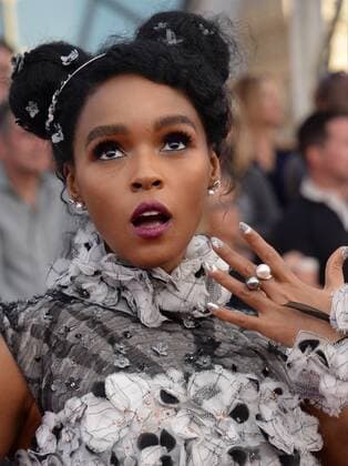 Musician Janelle Monae arrives for the the 23rd annual SAG Awards held at the Shrine Auditorium in Los Angeles on January 29, 2017. The Screen Actors Guild Awards will be broadcast live on TNT and TBS.  LAP20170129149 JIMxRUYMEN