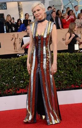 Actress Michelle Williams arrives for the the 23rd annual SAG Awards held at the Shrine Auditorium in Los Angeles on January 29, 2017. The Screen Actors Guild Awards will be broadcast live on TNT and TBS.  LAP20170129175 JIMxRUYMEN