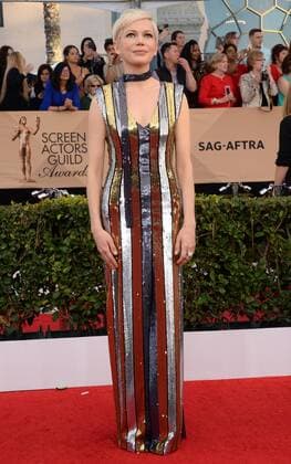 Actress Michelle Williams arrives for the the 23rd annual SAG Awards held at the Shrine Auditorium in Los Angeles on January 29, 2017. The Screen Actors Guild Awards will be broadcast live on TNT and TBS.  LAP20170129179 JIMxRUYMEN