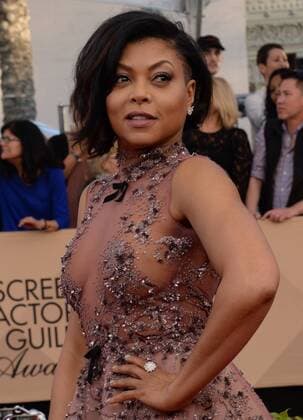 Actress Taraji P. Henson arrives for the the 23rd annual SAG Awards held at the Shrine Auditorium in Los Angeles on January 29, 2017. The Screen Actors Guild Awards will be broadcast live on TNT and TBS.  LAP20170129195 JIMxRUYMEN