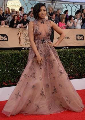 Actress Taraji P. Henson arrives for the the 23rd annual SAG Awards held at the Shrine Auditorium in Los Angeles on January 29, 2017. The Screen Actors Guild Awards will be broadcast live on TNT and TBS.  LAP20170129197 JIMxRUYMEN