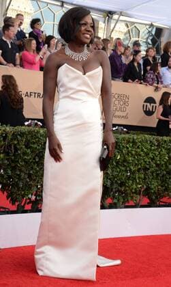 Actress Viola Davis (R) and Julius Tennon arrive for the the 23rd annual SAG Awards held at the Shrine Auditorium in Los Angeles on January 29, 2017. The Screen Actors Guild Awards will be broadcast live on TNT and TBS.  LAP20170129341 JIMxRUYMEN