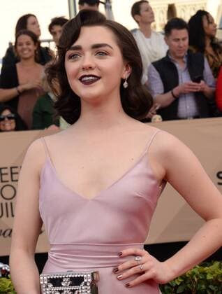 Actress Maisie Williams arrives for the the 23rd annual SAG Awards held at the Shrine Auditorium in Los Angeles on January 29, 2017. The Screen Actors Guild Awards will be broadcast live on TNT and TBS.  LAP20170129379 JIMxRUYMEN