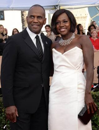 Actress Viola Davis (R) and Julius Tennon arrive for the the 23rd annual SAG Awards held at the Shrine Auditorium in Los Angeles on January 29, 2017. The Screen Actors Guild Awards will be broadcast live on TNT and TBS.  LAP20170129344 JIMxRUYMEN