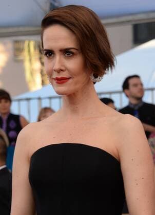 Actress Sarah Paulson arrives for the the 23rd annual SAG Awards held at the Shrine Auditorium in Los Angeles on January 29, 2017. The Screen Actors Guild Awards will be broadcast live on TNT and TBS.  LAP20170129328 JIMxRUYMEN