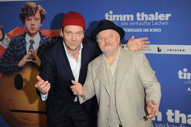 Charly Huebner, Axel Prahl Ankunft, roter Teppich zur Kinderfilm Premiere Timm Thaler im Zoo Palast in Berlin, am 29.01.2016