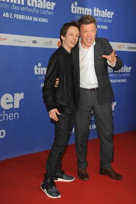 Arved Friese, Justus von Donanyi Ankunft, roter Teppich zur Kinderfilm Premiere Timm Thaler im Zoo Palast in Berlin, am 29.01.2016