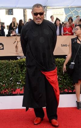 Actor Laurence Fishburne arrives for the the 23rd annual SAG Awards held at the Shrine Auditorium in Los Angeles on January 29, 2017. The Screen Actors Guild Awards will be broadcast live on TNT and TBS.  LAP20170129417 JIMxRUYMEN