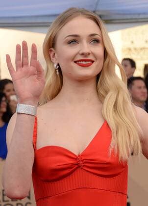 Actress Sophie Turner arrives for the the 23rd annual SAG Awards held at the Shrine Auditorium in Los Angeles on January 29, 2017. The Screen Actors Guild Awards will be broadcast live on TNT and TBS.  LAP20170129407 JIMxRUYMEN