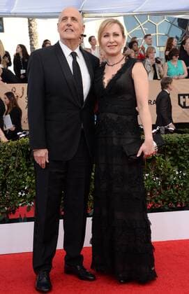 Actor Jeffrey Tambor (L) and Kasia Ostlun arrive for the the 23rd annual SAG Awards held at the Shrine Auditorium in Los Angeles on January 29, 2017. The Screen Actors Guild Awards will be broadcast live on TNT and TBS.  LAP20170129445 JIMxRUYMEN