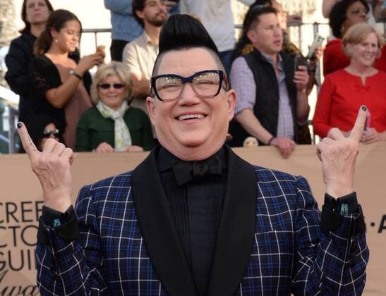 Actress Lea DeLaria arrives for the the 23rd annual SAG Awards held at the Shrine Auditorium in Los Angeles on January 29, 2017. The Screen Actors Guild Awards will be broadcast live on TNT and TBS.  LAP20170129470 JIMxRUYMEN