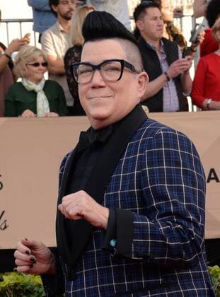 Actress Lea DeLaria arrives for the the 23rd annual SAG Awards held at the Shrine Auditorium in Los Angeles on January 29, 2017. The Screen Actors Guild Awards will be broadcast live on TNT and TBS.  LAP20170129472 JIMxRUYMEN