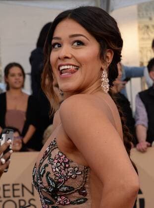 Actress Michelle Rodriguez arrives for the the 23rd annual SAG Awards held at the Shrine Auditorium in Los Angeles on January 29, 2017. The Screen Actors Guild Awards will be broadcast live on TNT and TBS.  LAP20170129519 JIMxRUYMEN