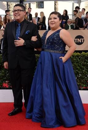 (L-R) Actors Rico Rodriguez and Raini Rodriguez arrive for the the 23rd annual SAG Awards held at the Shrine Auditorium in Los Angeles on January 29, 2017. The Screen Actors Guild Awards will be broadcast live on TNT and TBS.  LAP20170129528 JIMxRUYMEN