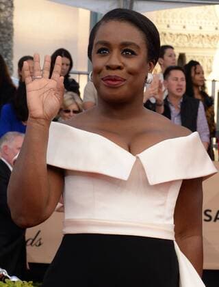 Actress Uzo Aduba arrives for the the 23rd annual SAG Awards held at the Shrine Auditorium in Los Angeles on January 29, 2017. The Screen Actors Guild Awards will be broadcast live on TNT and TBS.  LAP20170129566 JIMxRUYMEN