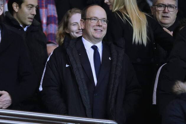 Fürst Albert II. von Monaco besucht Fußballspiel von Monaco in Paris PSG wins against Monaco in the ligue 1 of France at Parc des Princes, Albert II Prince of Monaco , Grimaldi, 644 cordon Cordon Press  alfonsoxjimenezxvalero Albert II Prince of Monaco at PSG against Monaco in the ligue 1