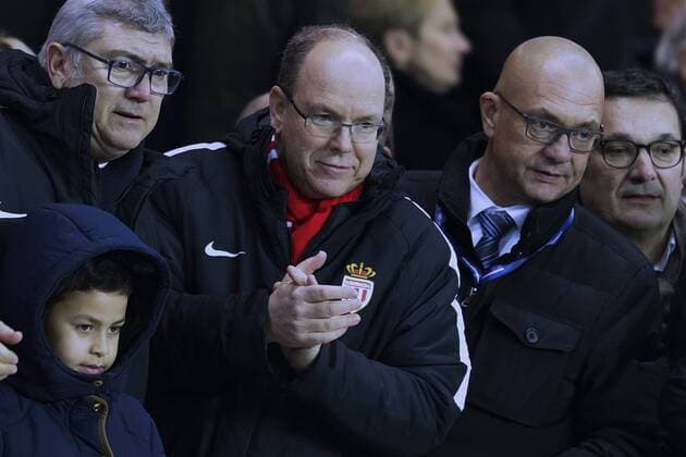 Fürst Albert II. von Monaco besucht Fußballspiel von Monaco in Paris PSG wins against Monaco in the ligue 1 of France at Parc des Princes, Albert II Prince of Monaco , Grimaldi, 644 cordon Cordon Press  alfonsoxjimenezxvalero Albert II Prince of Monaco at PSG against Monaco in the ligue 1