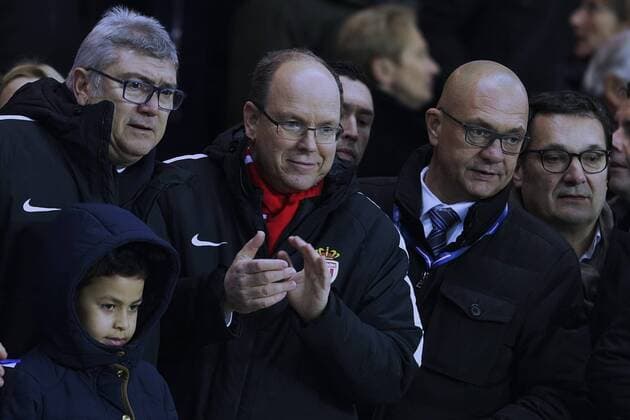 Fürst Albert II. von Monaco besucht Fußballspiel von Monaco in Paris PSG wins against Monaco in the ligue 1 of France at Parc des Princes, Albert II Prince of Monaco , Grimaldi, 644 cordon Cordon Press  alfonsoxjimenezxvalero Albert II Prince of Monaco at PSG against Monaco in the ligue 1