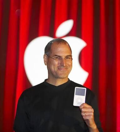 Oct. 5, 2011 - STEVE JOBS - the man who brought us the iPhone, the iPod and the iMac - has died. The co-founder of Apple Computers was 56 years old. Jobs had been battling a rare form of pancreatic cancer for years. PICTURED: Oct. 12, 2005 - San Jose, California, U.S. - Apple CEO STEVE JOBS at Apple s Special Event where he rolled out a iPod that plays video. - ZUMAr43_ 20051012_cob_r43_931 Copyright: xMarkxRichardsx