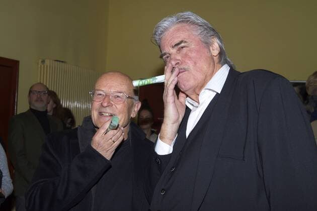 Volker Schlöndorff und Peter Simonischek bei der Verleihung vom Ernst-Lubitsch-Preis 2017 im Kino Babylon. Berlin, 29.01.2017 Foto:xC.xBehringx xFuturexImage