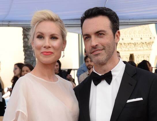 (L-R) Elspeth Keller and Reid Scott arrive for the 23rd annual SAG Awards held at the Shrine Auditorium in Los Angeles on January 29, 2017. The Screen Actors Guild Awards will be broadcast live on TNT and TBS.  LAP20170129779 JIMxRUYMEN