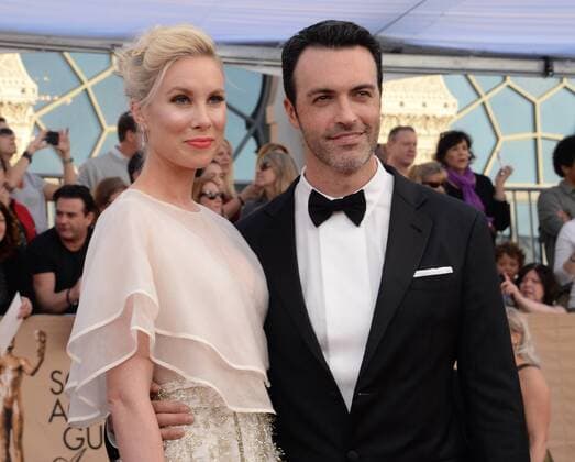 (L-R) Elspeth Keller and Reid Scott arrive for the 23rd annual SAG Awards held at the Shrine Auditorium in Los Angeles on January 29, 2017. The Screen Actors Guild Awards will be broadcast live on TNT and TBS.  LAP20170129781 JIMxRUYMEN