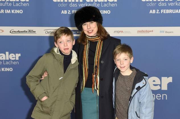 Inka Friedrich mit Söhnen Moritz und Leonard bei der Premiere des Kinofilms Timm Thaler oder das verkaufte Lachen im Zoo Palast. Berlin, 29.01.2017 Foto:xF.xKernx xFuturexImage