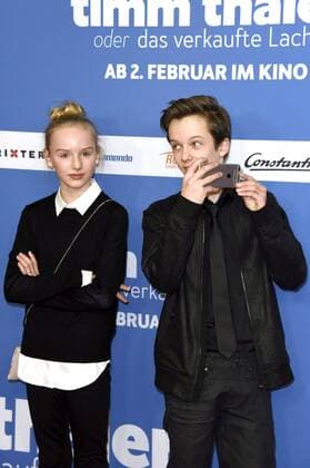Jule Hermann und Arved Friese bei der Premiere des Kinofilms Timm Thaler oder das verkaufte Lachen im Zoo Palast. Berlin, 29.01.2017 Foto:xF.xKernx xFuturexImage
