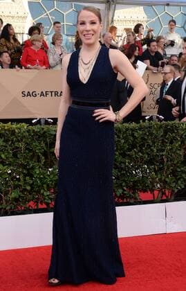 Actress Emma Myles arrives for the 23rd annual SAG Awards held at the Shrine Auditorium in Los Angeles on January 29, 2017. The Screen Actors Guild Awards will be broadcast live on TNT and TBS.  LAP20170129813 JIMxRUYMEN