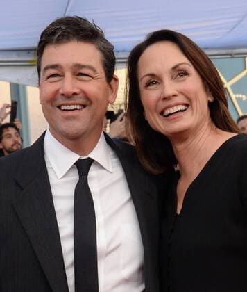 (L-R) Kyle Chandler and Kathryn Chandler arrive for the 23rd annual SAG Awards held at the Shrine Auditorium in Los Angeles on January 29, 2017. The Screen Actors Guild Awards will be broadcast live on TNT and TBS.  LAP20170129814 JIMxRUYMEN