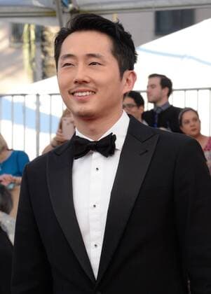 Actor Steven Yeun arrives for the 23rd annual SAG Awards held at the Shrine Auditorium in Los Angeles on January 29, 2017. The Screen Actors Guild Awards will be broadcast live on TNT and TBS.  LAP20170129839 JIMxRUYMEN