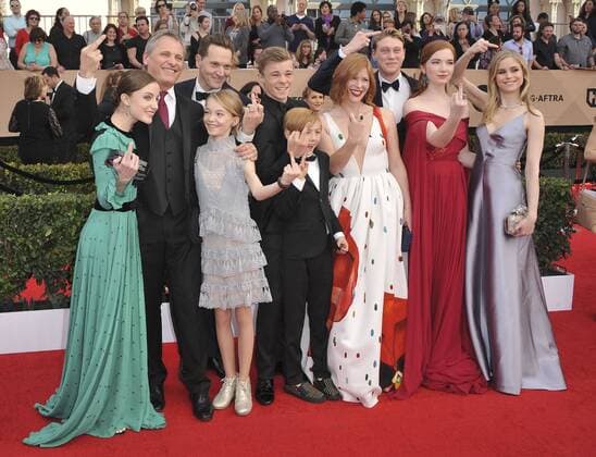 Viggo Mortensen & Captain Fantastic cast SCREEN ACTORS GUILD AWARDS: ARRIVALS Los Angeles Patrick Rideaux PicturePerfect