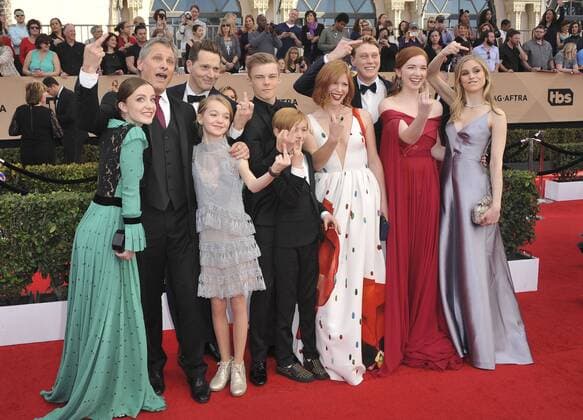 Viggo Mortensen & Captain Fantastic cast SCREEN ACTORS GUILD AWARDS: ARRIVALS Los Angeles Patrick Rideaux PicturePerfect