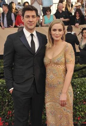 John Krasinski & wife Emily Blunt SCREEN ACTORS GUILD AWARDS: ARRIVALS Los Angeles Patrick Rideaux PicturePerfect