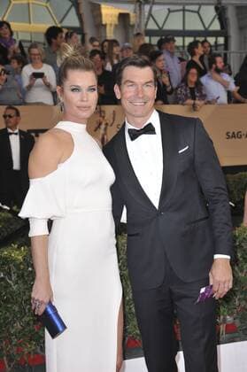 Jerry O Connell & wife Rebecca Romijn SCREEN ACTORS GUILD AWARDS: ARRIVALS Los Angeles Patrick Rideaux PicturePerfect