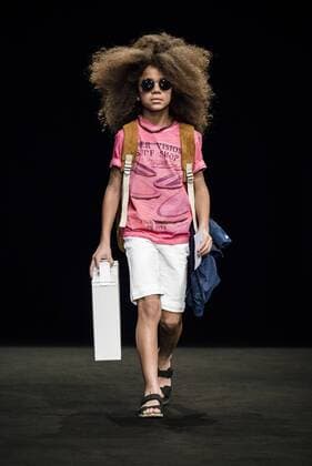 January 30, 2017 - Barcelona, Catalonia, Spain - A model walks the runway at the Boboli fashion show presenting the new Boboli Airlines collection during 080 Barcelona Fashion Week Barcelona Spain - ZUMAo105 20170130_zap_o105_005 Copyright: xMatthiasxOesterlex