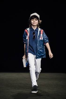 January 30, 2017 - Barcelona, Catalonia, Spain - A model walks the runway at the Boboli fashion show presenting the new Boboli Airlines collection during 080 Barcelona Fashion Week Barcelona Spain - ZUMAo105 20170130_zap_o105_009 Copyright: xMatthiasxOesterlex