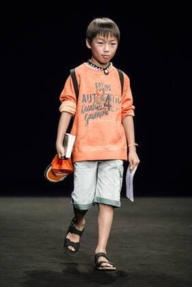 January 30, 2017 - Barcelona, Catalonia, Spain - A model walks the runway at the Boboli fashion show presenting the new Boboli Airlines collection during 080 Barcelona Fashion Week Barcelona Spain - ZUMAo105 20170130_zap_o105_014 Copyright: xMatthiasxOesterlex