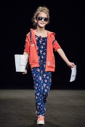January 30, 2017 - Barcelona, Catalonia, Spain - A model walks the runway at the Boboli fashion show presenting the new Boboli Airlines collection during 080 Barcelona Fashion Week Barcelona Spain - ZUMAo105 20170130_zap_o105_015 Copyright: xMatthiasxOesterlex