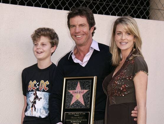 Nov 16, 2005; Hollywood, California, USA; Actor DENNIS QUAID, wife KIMBERLY & son JACK as he receives a star on the Walk Of Fame. Mandatory  - ZUMAjack 20051116_lis_o05_053 Copyright: xLisaxO Connorx