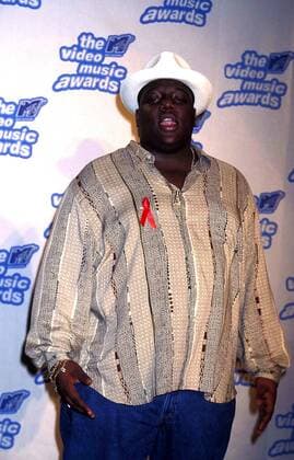 Dec. 7, 2005 - K2504JBB.1995 MTV MUSIC VIDEO AWARD NOMINEES 09-07-1995.NOTORIOUS B.I.G.(AKA BIGGY SMALLS, CHRISTOPHER WALLACE). JOHN BARRETT- PHOTOS - ZUMAg49_ 20051207_gaf_g49_130 Copyright: xGlobexPhotosx