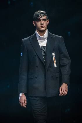 January 30, 2017 - Barcelona, Catalonia, Spain - A model walks the runway at the Miquel Suay fashion show presenting the new 23Ã‚Â° 51 19 collection during 080 Barcelona Fashion Week Barcelona Spain - ZUMAo105 20170130_zap_o105_064 Copyright: xMatthiasxOesterlex