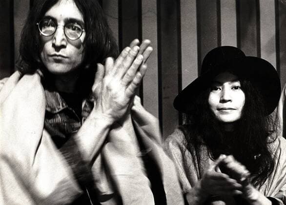 Dec 08, 2005; London, England, UK; Today marks the 25th anniversary of the death of JOHN WINSTON LENNON. He was born on Oct. 9th, 1940 in Liverpool and was best known as a singer, songwriter, poet and guitarist for The Beatles. He is recognized as one of the greatest musical icons of the 20th century. On the evening of Dec. 8th, 1980, in New York City, deranged fan Mark David Chapman shot Lennon 4 times in the back and shoulder. Despite extensive resuscitative efforts, Lennon died of shock and blood loss at the age of 40. PICTURED: (File Photo: Date Unknown) JOHN LENNON (1940-1980) and YOKO ONO at The Rolling Stones Rock And Roll Circus. Mandatory - ZUMAz05_ 20051208_sim_z05_458 Copyright: xApisx