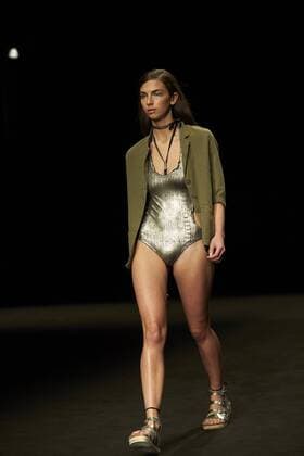 A model takes to the catwalk with the creations of fashion label TCN during the 080 Barcelona Fashion Week held in Barcelona, Catalonia, Spain on 30 January 2017. The 080 Barcelona Fashion Week runs from 30 January to 03 February. 080 BARCELONA FASHION WEEK !ACHTUNG: NUR REDAKTIONELLE NUTZUNG!  20170130-636214047659120018