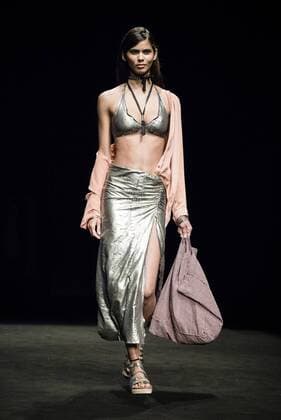 January 30, 2017 - Barcelona, Catalonia, Spain - A model walks the runway at the TCN fashion show presenting the new Spring Summer 2017 collection during 080 Barcelona Fashion Week Barcelona Spain - ZUMAo105 20170130_zap_o105_095 Copyright: xMatthiasxOesterlex